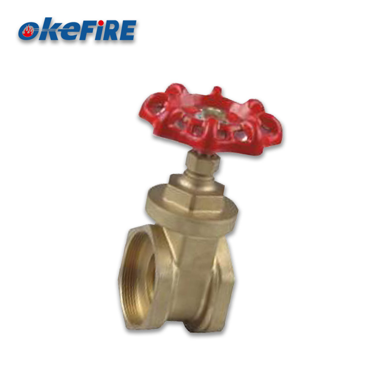 Okefire High Quality Brass Fire Gate Handwheel Valve