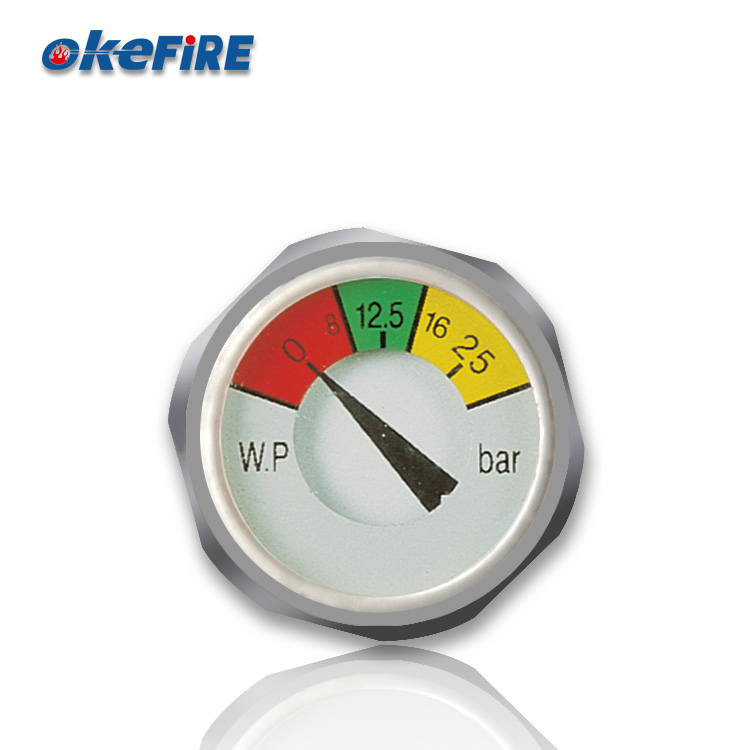 Okefire 12.5 Bar Bourdon Tube Pressure Gauge