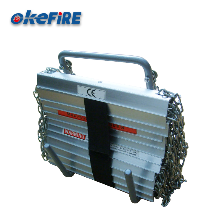EN131 Portable Chain Emergency Escape Aluminum Folding Ladder