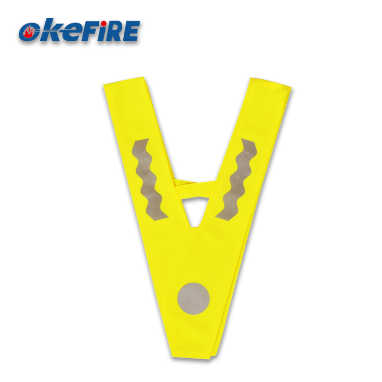 100% Polyester Kid High Visibility V Shape Safety Vest