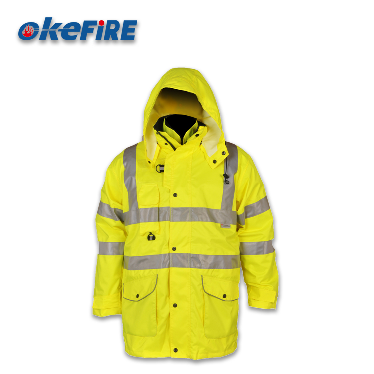 Okefire 100% Polyester Custom 3M Reflective Safety Jacket